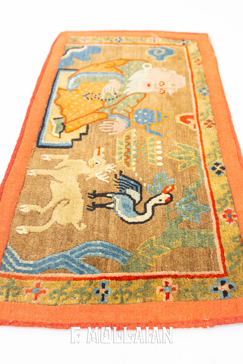 Tappeto Tibetano Figurativo Raro n°:757913